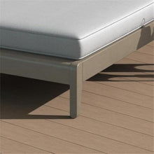 Home Square Wood Outdoor Chaise Lounge Set of 2 Grey