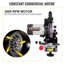 DMZHAOBC 230W Chain Grinding Machine, Electric Multi-Angles Automatic Saw Chain Blade Grinder Sharpener Machine for All Chainsaw Chains