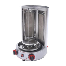 JDXQBLD Grill,3000W Vertical Gyro Gas Grill Rotisserie Machine,Stainless Steel Spin Broiler Machine W/2 Burners for Kitchen