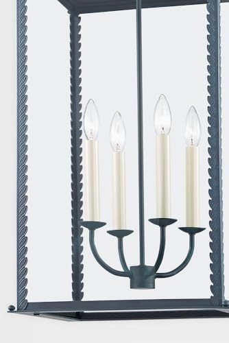 Troy Lighting Zuma 4 Light Outdoor Pendant Transitional 27 Inches Tall Verdigris