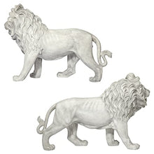 Design Toscano Regal Lion Sentinels of Grisham Manor Statue Antique Stone