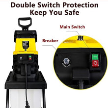 TYBJLXF Electric Leaf Mulcher and Compost Shredder,Includes Leaf Rake and Storage Bag,Portable Design for Efficient Yard Cleanup and Composting (Yellow 30m)
