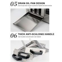 Qiokoith Commercial Electric Drawer Barbecue Grill with Viewing Window & Oil Drain, Stainless Steel for Efficient Meat Skewering (7 Layer)