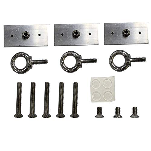 Lillipad Diving Board Pack - Includes Board, Under Mount or Ghost Mount, and Upgraded SEADEK Foam Surface Silver Anodized Dark Grey Undermount