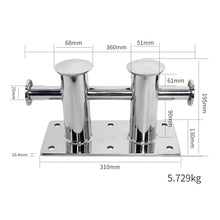 316 Stainless Steel Double Cross Boat Bollard Mooring Cleat Heavy Duty Deck Dock Hardware Boat Accessories