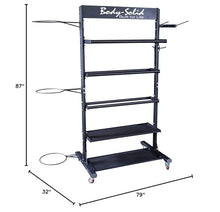 Body-Solid GAR250 Accessory Tower Black