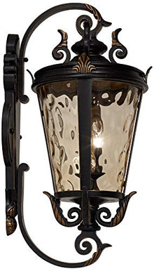 Casa Marseille 36" High Scroll Arm European Outdoor Wall Light Fixture