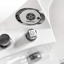 SIMBASHOPPING USA Whirlpool Corner Bathtub Hydrotherapy MIAMI 53.14" and Heater