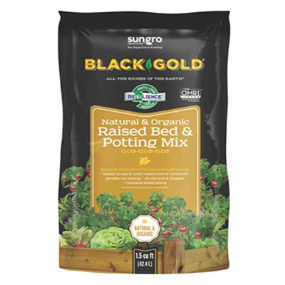 Black Gold Organic Flower and Vegetable Raised Bed Mix 1.5 cu ft