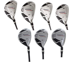 AGXGOLF Men's Tour XS Senior Flex Tall (+1") Hybrid Irons Set 3-9 Graphite Right Hand
