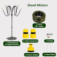 Fvmsse Adjustable Outdoor Standing Misting System, for Cooling & Irrigation