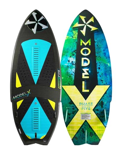 PHASE FIVE Wakesurf Board Model X 57" Black / Blue / Yellow