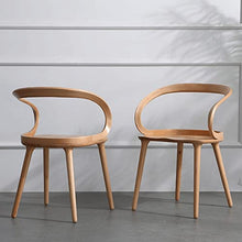 Outdoor Garden Casual Office Dining Chairs Design Wooden Rattan Armrest Dining Chairs Comfortable Balcony Furniture (Color : D, Size : 1 Code) (C 1 Code)
