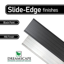 Dreamscape SlideEdge Aluminum Landscape Edging - 15 Strips, 7'10"ft Each (117.5ft Total), Mill Finish - Professional Quality Landscaping Border, Metal Divider for Lawn, Garden, Flowerbed
