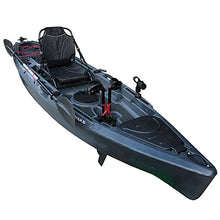 Reel Yaks 11ft Fishing Kayak Pedal Fin Drive Cobalt Black