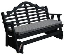 Furniture Barn USA Pine 6' Marlboro Glider Black