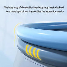 XQZMZSCP Adult Kids Inflatable Pool Outdoor Large Inflatable Pool with Canopy Wireless Quick Inflation for Garden Yard (3m)