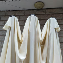 GFJYKDL Double-Sided Patio Umbrella Replacement Canopy - Waterproof Khaki Fabric for Cantilever Umbrella - Durable Parasol Cover for Outdoor Shade and Protect,Beige-270cm/9ft-12 Ribs