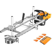 Portable Chain Saw Accessories, Chain Saw Bar for 14" to 36", Planking Milling Wood Chainsaw Tools Chainsaw Milling Rail Ladder Guide Tool for Builders and Woodworkers Chainsaw Mill Kit
