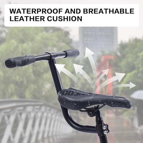 GOJLEX Foldable Tandem Bike 20” City Folding Bicycle Black