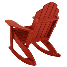 highwood Classic Westport 2 Adirondack Rocking Chairs with Side Table, Rustic Red