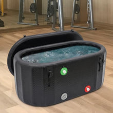 BOBKALATG Inflatable Ice Bath Tub for Muscle Relief – 370L Capacity, Black, 3in Lid, Stay-Secure Buckles – for Home, Gym, Outdoor, Travel – Athletes & Fitness Enthusiasts