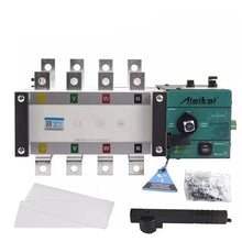 BOBYK ATS 400A 630A 4P Generator Dual Power Automatic Transfer Switch AC220V Genset Controller Control Module Switch (Color : Aisikai 400A 4P)