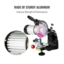 MXJCKSOQ Saw Chain Grinder 3000RPM Electric Aluminum Bench Chainsaw Sharpener Portable Adjustable Angle Tool Polisher for Beginners DIY