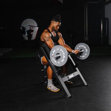 Titan Fitness Seated Preacher Curl Bench Black, Max Load 250 LB, Bicep Curl Support Training