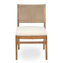 Christopher Knight Home 3-Piece Outdoor Bistro Set, Acacia Wood Patio Dining Set with 27.5" Round Table & 2 Light Brown Wicker Chairs with Cream Cushions, Teak Finish Balcony Furniture for Garden