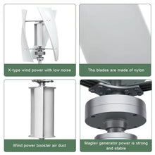 HUIZHITENGDA Vertical Axis Wind Power Kit with MPPT Controller