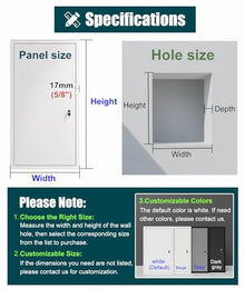 ZIMGOD Outdoor Waterproof Access Panel with Key & Lock, Drywall Ceiling Access Door Hatch, 16 20 24 30 32 36 38 44 48 in Aluminum Exterior Wall Hole Cover(22x40in (55x100cm))