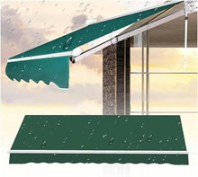 Manual Retractable Awning Door Window Awning Shelter Outdoor Canopy Home Deck Canopy with Manual Crank Handle（Frame Included ）