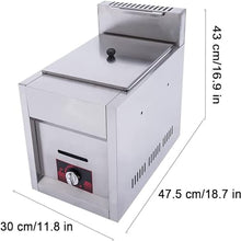 Wlikoci Commercial Gas Fryer with Basket, LPG Gas Deep Fryer,Gas deep Fryer Outdoor,for French Fries Turkey