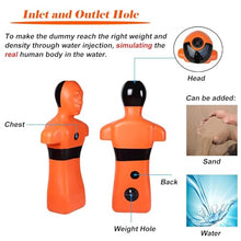 AEDNX Pool/Beach & River Simulation Rescue Dummy, Water Rescue Training Dummy, Fire Training Drill Model with 3 Water Injection Holes Rapid Drainage(Yellow)