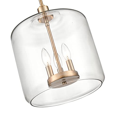 Millennium Lighting Asheville - 3 Light Pendant-50.5 Inches Tall and 12 Inches Wide-Modern Gold Finish