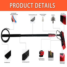 Professional Telescopic Glass Cleaning Solar Panel Window Cleaning Car Glass Rubber Brush for Solar Panel RV Pool (Size: 12FT)