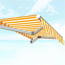 Manual Retractable Awning Door Window Awning Shelter Outdoor Canopy Home Deck Canopy with Manual Crank Handle（Frame Included ）