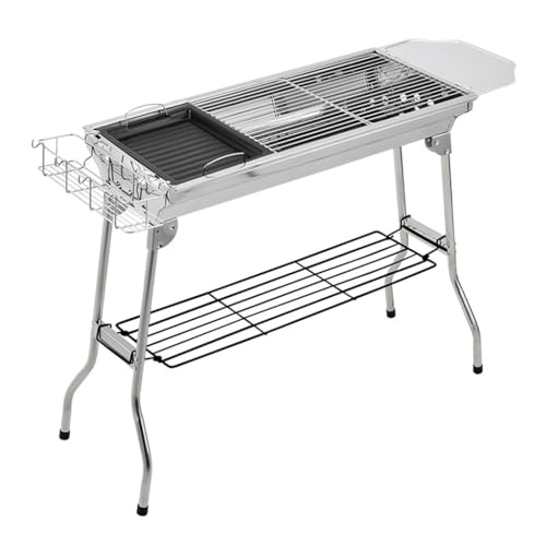 HBJWOV Stainless Steel Folding Oven, Outdoor Carbon Oven, Household Stainless Steel Barbecue Rack