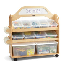 Jonti-Craft STEAM Multimedia Cart Natural Wood
