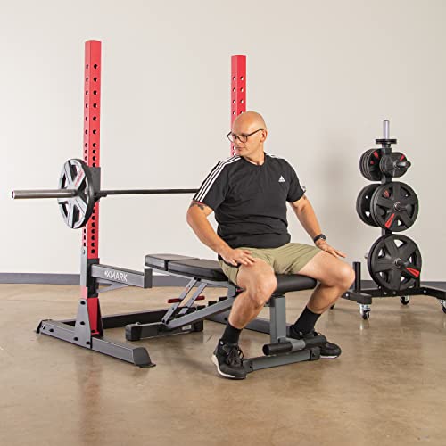 XMark Multi-Function Adjustable Squat Rack Power Package