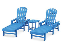 Polywood South Beach Chaise Set Pacific Blue