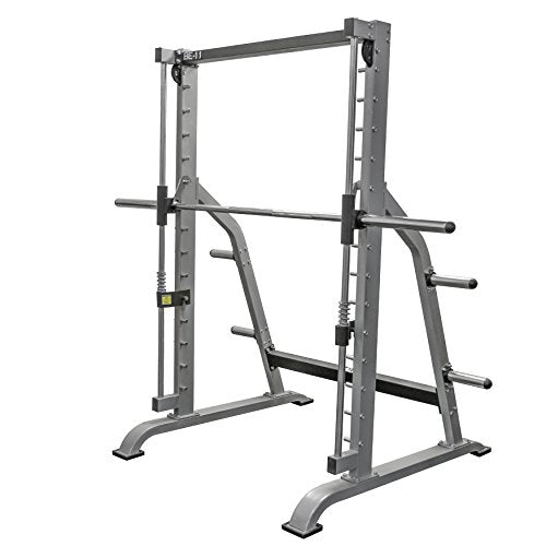Valor Fitness Smith Machine Home Gym Equipment Metallic Grey