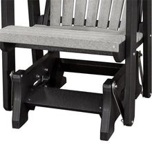 American Furniture Classics OS Home and Office Model 515LGB Fan Back Glider Made in the USA- Light Gray, Black