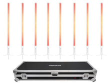Rockville 8X Rock Saber White Rechargeable DJ/Stage Pixel Tube Lights