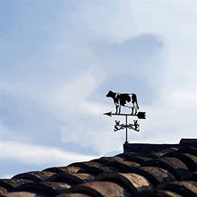 Weathervane - Cows Weather Vane Measuring Tools Retro Wind Vane Weather Vane Roof Mounted Wind Direction Indicator for Sheds Garden Mount Yard Barns Decoration