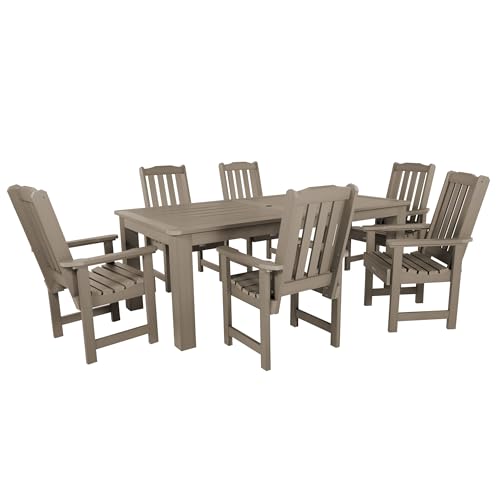 highwood Lehigh 7pc Rectangular Dining Set 84" x 42", Woodland Brown