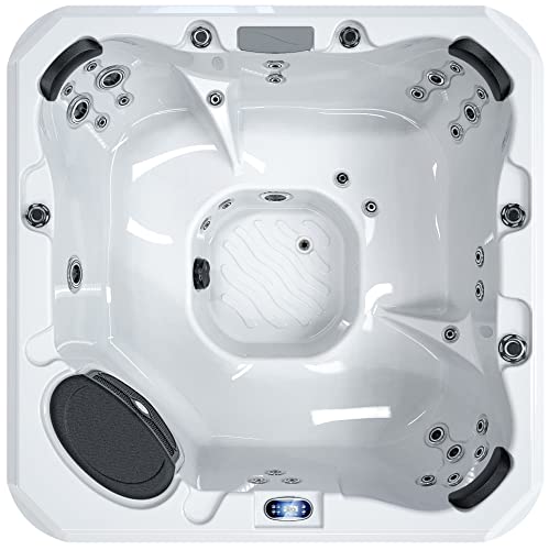 Luxuria Spas Aspen 7-Person 43-Jet Hot Tub Homemade White/Coffee