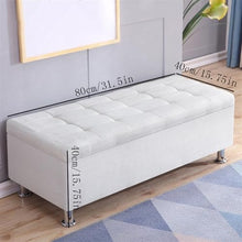 Storage Sofas Rectangular Sofa Stool Shoe Shine Stool Bedside Multifunctional Storage Stool Dressing Room Dressing Room Stools Shoes Changing Stool (Brown,80 * 40 * 40cm)