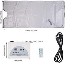 TZLGMDER Sauna Blanket Steam Blanket Security Heating Blanket Shaping Weight Loss Machine 2 Zones, Waterproof Material.